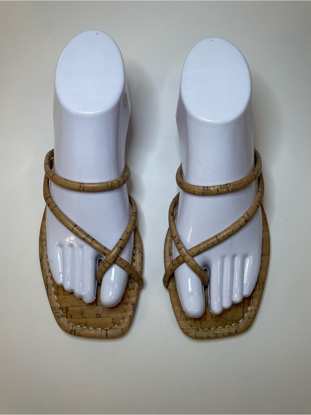 Dolce Vita Cork-Effect Strappy Sandals in Tan